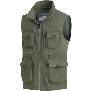 Multifunctioneel Outdoorvest voor Heren - Licht, Ademend en Sneldrogend