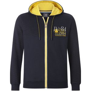 Jan Vanderstorm herren Sweatvest - 64/66 - donkerblauw