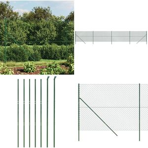vidaXL Gaashek 2,2x10 m groen - Gaashek - Gaashekken - Cycloonhek - Gaashek