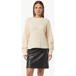 comma casual identity - Trui - Crème - Katoen - Lange Mouw