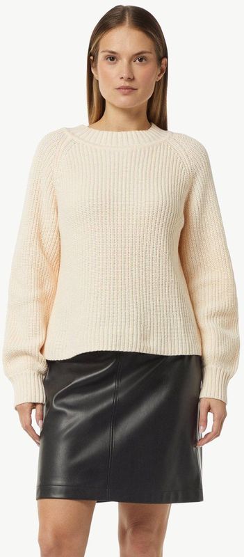 comma casual identity - Trui - Crème - Katoen - Lange Mouw