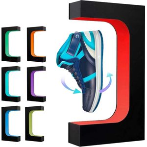 Tumex - Sneaker Display Zwevend - Sneaker Accessoires - Schoenenbox - Sneakerbox - 360° Rotatie - Magnetisch - Inclusief LED-Verlichting