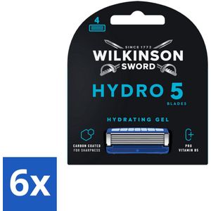 Wilkinson Sword - Navulmesjes - Hydro 5 Skin Protection - Beschermend - 4 mesjes - Voordeelverpakking - 6 stuks
