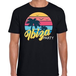 Ibiza zomer t-shirt / shirt Ibiza party zwart voor heren S