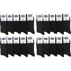 Naft 100% katoenen heren sokken 20 paar 43/46 zwart