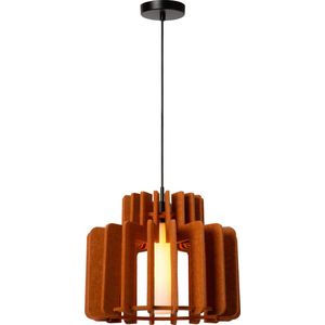 Lucide ROLLO - Hanglamp - 1xE27 - Terracotta - Japandi