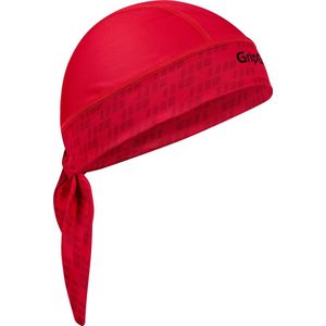 GripGrab - Zomer Fiets Bandana Zweetbescherming UV Bescherming Hoofddoek Fietsmuts - Rood - Unisex - Maat One Size