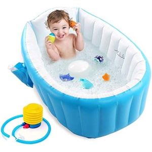 Opblaasbaar babybad voor kinderen, zwembad, voor jongens, luchtbaden, zomerzwembad, antislip, opvouwbaar, voor onderweg, babybadje, badstoel, voor 0-3 jaar