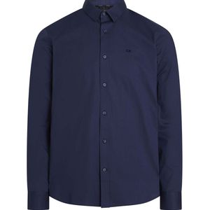 Calvin Klein - Night Sky - Overhemd - Nachtblauw - Stretchkatoen