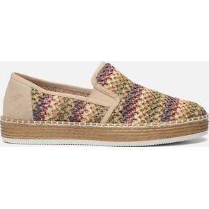 Rieker Rieker Instapper beige Textiel - Maat 38