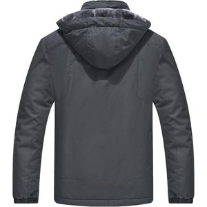Heren Winterjas - Waterdichte en Winddichte Softshelljas met Fleecevoering en Afneembare Capuchon