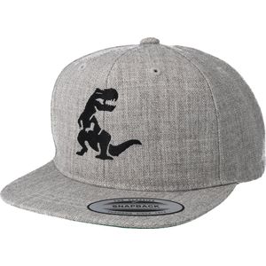 Hatstore- Kids Dino Grey Snapback - Kiddo Cap Cap