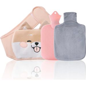 Warmwaterkruik met Hoes voor Pijnverlichting en Warmte