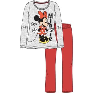 Minnie Mouse pyjama - grijs - rood - maat 116 / 6 jaar
