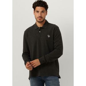 Paul Smith Mens Slim Fit Ls Polo Shirt Zebra Polo's & T-shirts Heren - Polo shirt - Grijs - Maat S