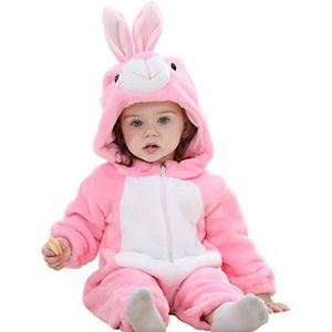 Romper met capuchon voor baby's - schattige winter-jumpsuit