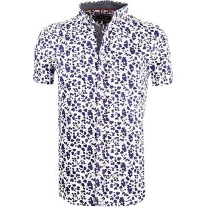 Carisma Overhemd Korte Mouw Met Bloemenprint Wit 9113 - L