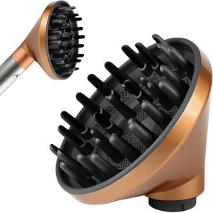 Inovra - Kruldefiniërende diffuser voor haarstylers - Snel drogende stylingtool (goud) . - Hairstyler accessoire