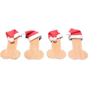 WoodR piemelkerstballen met muts **Breng wat ondeugendheid in je kerstboom!** Versier je kerstboom met een leuke humor en een knipoog naar plezier met onze unieke houten piemel kerstbal, compleet met een leuke kerstmuts!