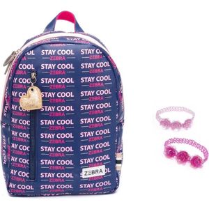 Zebra Trends Rugzak Girls Stay Cool - Rugtas - schooltas + armbandje