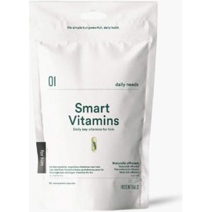 Insentials Smart - Multivitamine Man - 30 Capsules - DHA Omega 3 - Vitamine D3 - Co-enzym Q10 - Zaagpalm extract - Dagelijks gebruik - Voedingssupplement voor Mannen