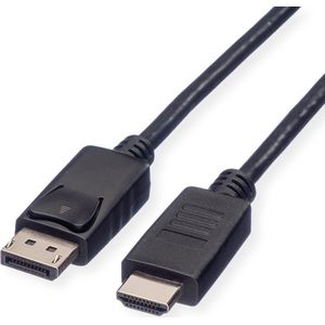 ROLINE DisplayPort Kabel DP - HDMI, M/M, zwart, 3 m