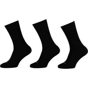 6-Pack Wollen Herensokken Met Badstof Voetbed 120103000 Apollo - Zwart - 43-46
