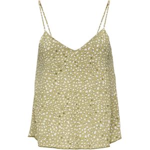 QS Top  mosterd / wit