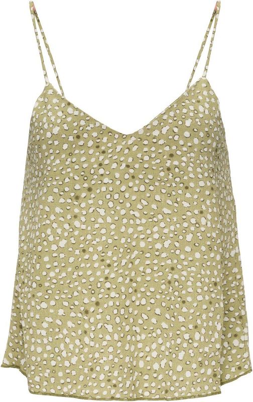 QS Top  mosterd / wit