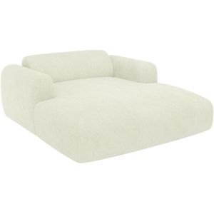 Meridienne - POGNI - Twee Personen - Gebroken Wit - 100% Polyester
