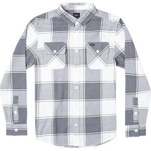 Rvca That All Work Flannel Shirt Met Lange Mouwen Grijs M Man