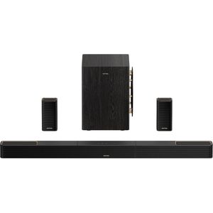 ULTIMEA Skywave X50 - 5.1.4 Systeem met 8"" Subwoofer en 2 Surroundluidsprekers, Dolby Atmos Soundbar Zwart