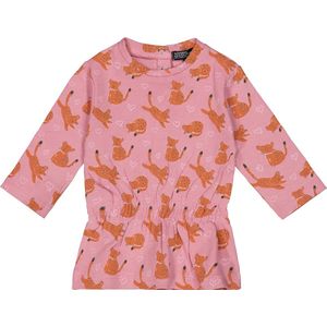 4PRESIDENT Meisjes jurk - Leopard AOP - Maat 74 - Meisjes jurken