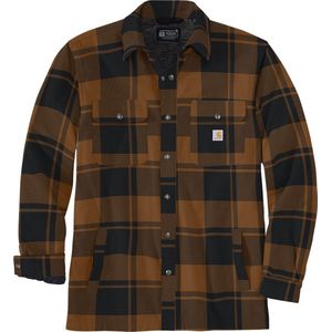 Carhartt Jacke Flannel Sherpa-Lined Shirt Jac Carhartt® Brown-XL