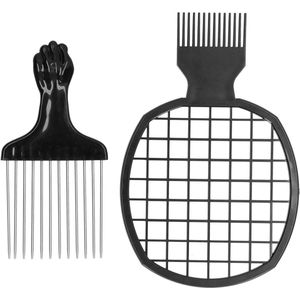Zeynomax - Haar Pick Kam Set 2 Stuks voor Afro Kapsel - DIY Twist Kam voor Krullend Lang Haar