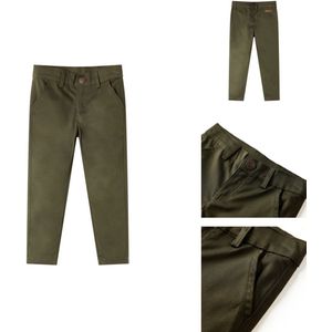 vidaXL Kinderbroeken - Kinderbroeken - Kinderkleding - Kinderkled - Kinderbroek 140 kakikleurig