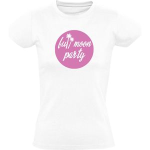 Full moon party Dames T-shirt - feest - vakantie - zomer - verjaardag