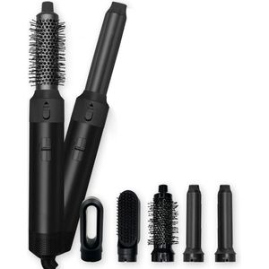 ApexArte® Fohnborstel - Krulborstel - Krultang 5 in 1 - Zwart