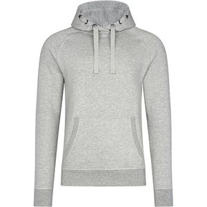 Unisex Premium Raglan Hoodie met capuchon Grey Melange - 5XL