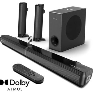 Koopiez Soundbar - Speakers - Subwoofer - 4.1 - Dolby Atmos - Bluetooth 5.3 - Home TV