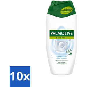10 x Palmolive Naturals - Douchegel - Sensitive - Voor Gevoelige Huid - 250 ml - Milde Formule - Palmolive Naturals