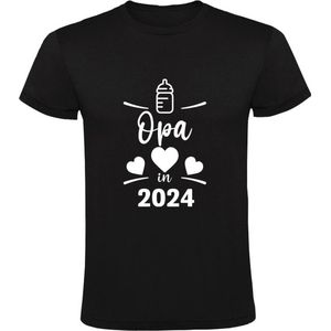 Opa in 2024 Heren T-shirt | zwanger | in verwachting | baby | mama | papa | kind | bekend maken