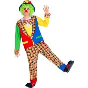 dressforfun - Herenkostuum clown Alfredo S - verkleedkleding kostuum halloween verkleden feestkleding carnavalskleding carnaval feestkledij partykleding - 300838
