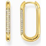 Thomas Sabo - CR674-414-14 - Oorbellen - Wit - 925er Zilver Geel Verguld
