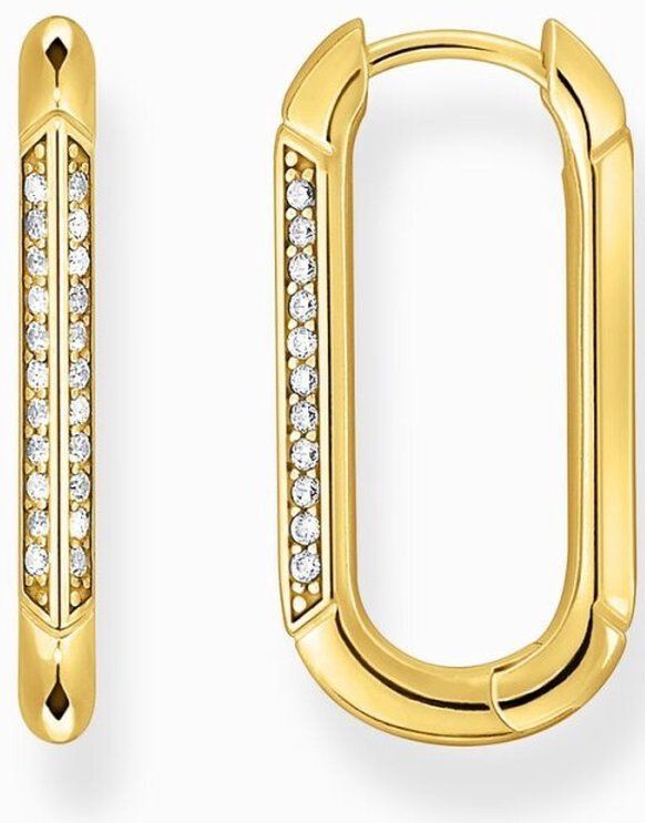 Thomas Sabo - CR674-414-14 - Oorbellen - Wit - 925er Zilver Geel Verguld