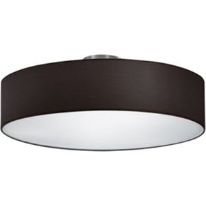 LED Plafondlamp - Plafondverlichting - Torna Hotia - E27 Fitting - 3-lichts - Rond - Mat Zwart - Aluminium