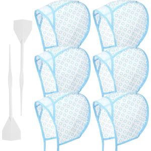 6 stuks haarkapjes voor thuiskleuring en highlights - instelbaar met kunststof haken - haarverf accessoires voor salonkwaliteit - kappersgereedschap