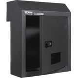 VEVOR inbouwbrievenbusdeur 305x155x360 mm donkergrijs codeslot