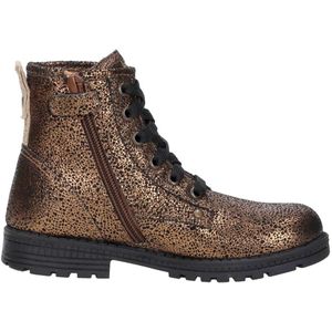 Keq - Veterschoen Hoog - Brons - Casual Schoenen