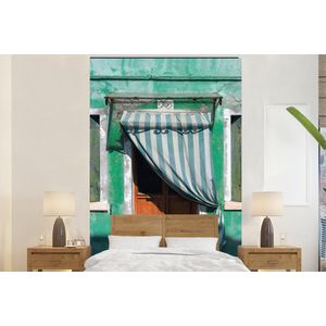 Architectuur - Groen - Deur - Huis - Luiken - Behangpapier